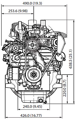 Silnik Kubota V 2403 M BG