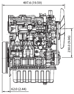 Silnik Kubota D1305-E3B
