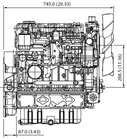 Silnik Kubota V3600