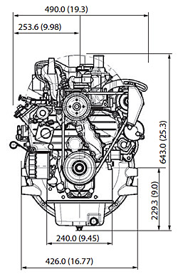 Silnik Kubota D1703 M BG